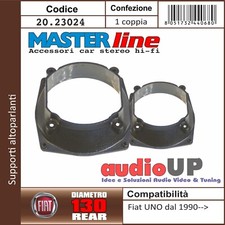 SUPPORTI ALTOPARLANTI 130 mm FIAT UNO DAL 1990  COPPIA ADATTATORI POSTERIORI