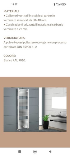 Scaldasalviette termoarredo - scaldasalviette,