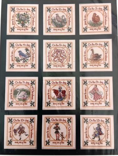 Twelve days christmas cross - twelve,