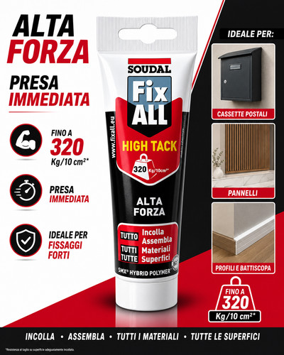 Fix all high tack 125ml - tack, bianco
