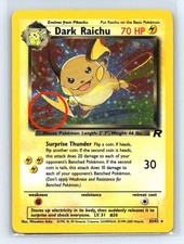 Dark Raichu SWIRL Team Rocket