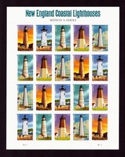 Foglio di 20 francobolli USPS