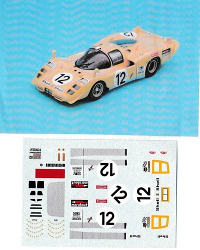 Decal ferrari 512s long - 1/43,