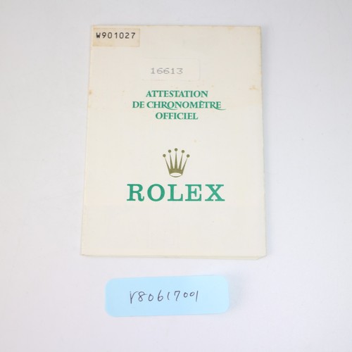 Rolex 16613 submariner - rolex, carta