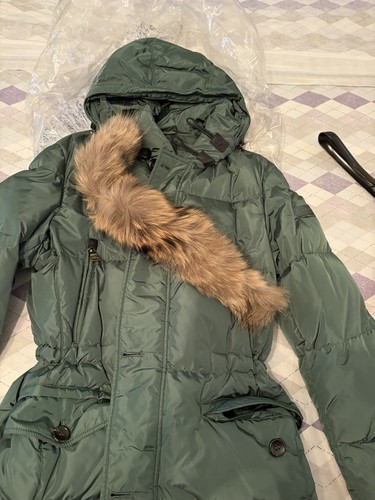 Piumino donna lungo verde - , con