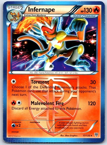 Infernape 135 holo rare - 17/135,