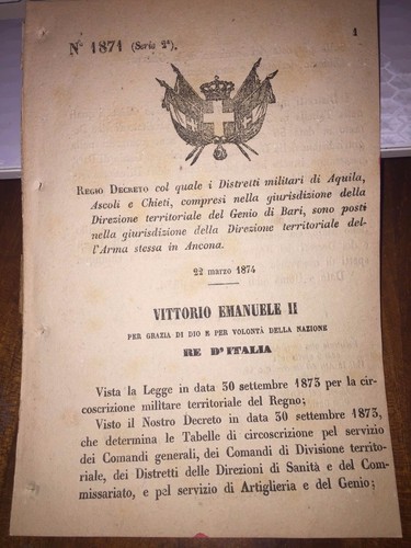 Regio decreto distretti - regio,