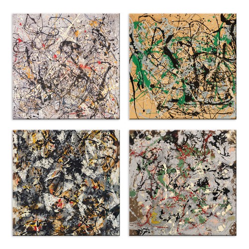 Quadri pollock pezzi stampa - quadri,