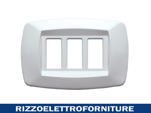 Placca fori bianca serie - placca,