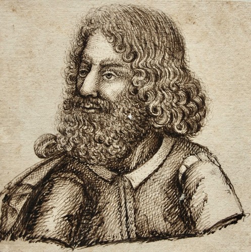Ritratto uomo barbuto con - uomo,