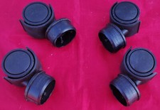 RUOTE GIREVOLI IN PLASTICAPER TAVOLI E SEDIE VINTAGE STILE INDUSTRIALE ORIGINALI