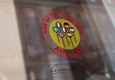 VETROFANIA ADESIVA SPECULARE ALFA ROMEO 147 auto dell'anno 2001 | 9,3 cm