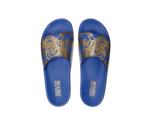 Slide uomo blu versace jeans - slide,