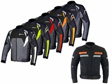 Giacca da moto riflettente con protezione CE AA e taglie regolabili multicolore