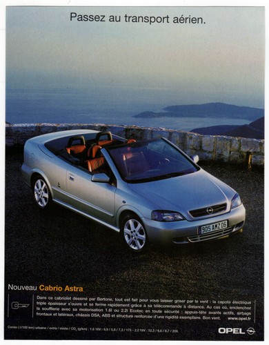 2001 opel astra convertible - opel,