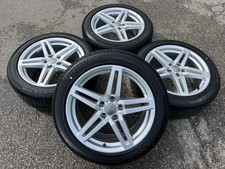 4 RUOTE ESTIVE ORIGINALI IN ALLUMINIO 18" AUDI A6 S6 4G 4G0601025CP 245/45R18 100Y RUOTA LIBERA