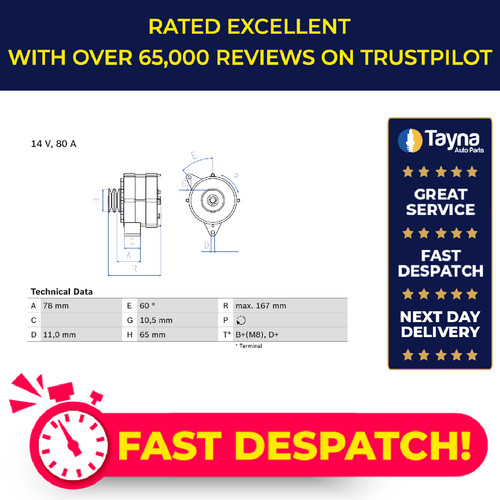 Alternatore compatibile con
