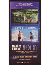 locandina MAKOTO SHINKAI NIGHT your name il giardino delle parole B196