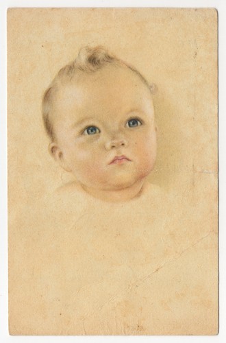 Bambino ritratto cartolina - bambino,