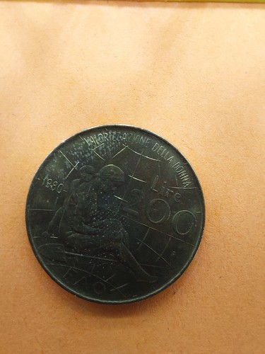 Moneta 200 lire fao italia - 200,