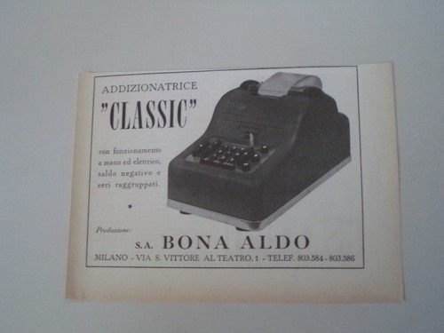 Advertising pubblicità 1953 - pubblicità,