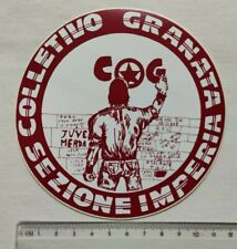 ADESIVO ULTRAS COLLETTIVO GRANATA SEZ. IMPERIA TORINO TIFOSI ANNI 80 ORIGINAL