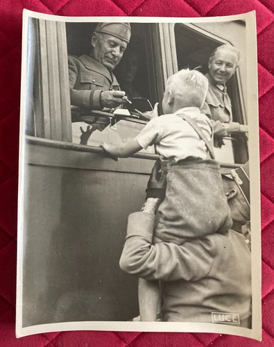 Mussolini autografo al - mussolini.,