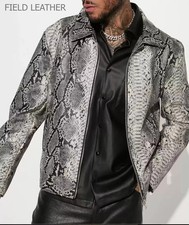 Giacca da uomo in pelle di