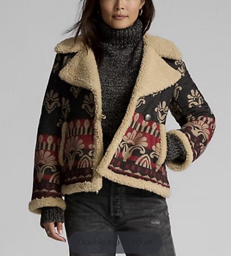 Cappotto jacquard donna