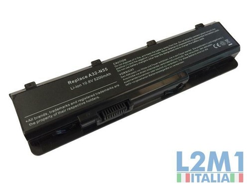 Batteria 5200mah per asus n75 - batteria,