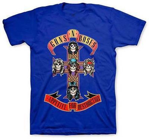 Guns roses shirt appetite - guns, n