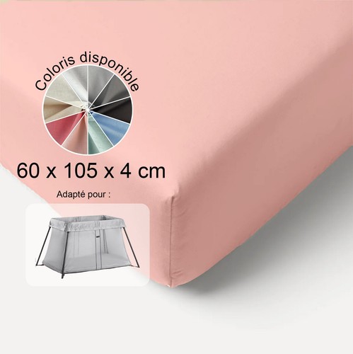 60x105 drap housse coton pour - coton,