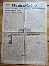 1943-IL RESTO DEL CARLINO-La tomba di CAPRERA bombardata-GIUSEPPE GARIBALDI+