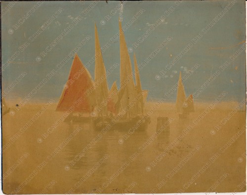 1880c venezia barche vela - 1880c, a