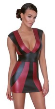 Mini abito strisce bicolor - mini,