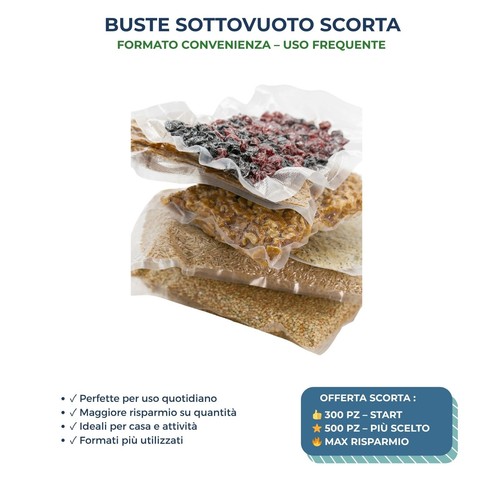 Buste sottovuoto goffrate - buste,