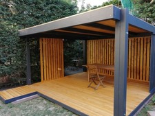 Gazebo In legno Lamellare 4x4