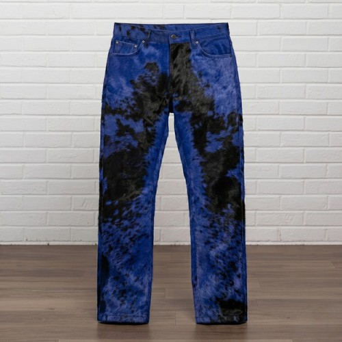 Pantaloni uomo pelle tinta - uomo, in