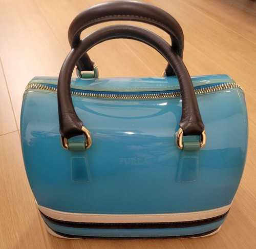 Borsa caramelle furla blu raso - borsa,