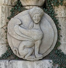 Bassorilievo fenice terracotta - fenice,