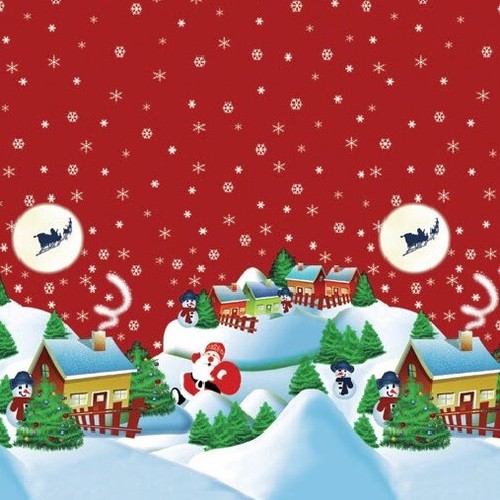 Tela cerata tovaglia natale - tela, di
