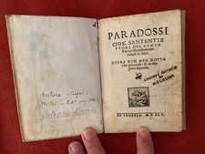 LANDO ORTENSIO: PARADOSSI CIOE SENTENTIE FUORI del COMUN PARERE… VENEZIA 1545