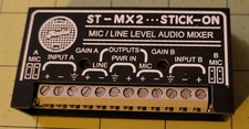ST-MX2 Stick-On Mic/Line Level Mixer Audio 2 Canali CE Terminale RoHS Non Testato