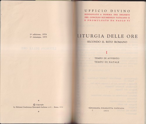 Liturgia delle ore tempo - tempo, di