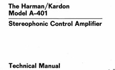 HARMAN KARDON A-401, A-402 Schematic Diagram Service Manual