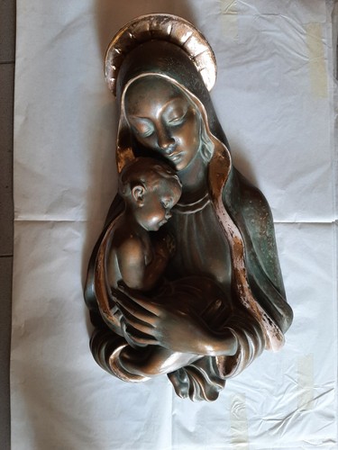 Scultura madonna con bambino - madonna,