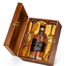 Cofanetto in Legno Grappa Vintage Amarone Riserva 36 Mesi Marcati cl.70 + 2 Bicc