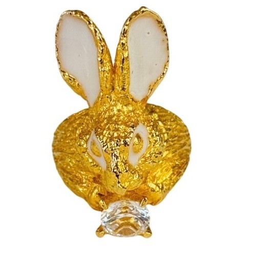 Anello cocktail coniglio