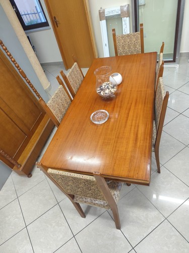 Tavolo rettangolare con - tavolo, 6