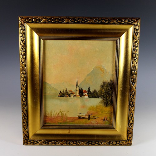 Dipinto paesaggio olio - su, tela